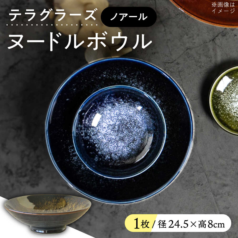 【ふるさと納税】【美濃焼】 テラグラーズ ヌードルボウル ノアール 1客 瑞浪市 / アワサカ 食器 鉢 ボウル[AZAD007]
