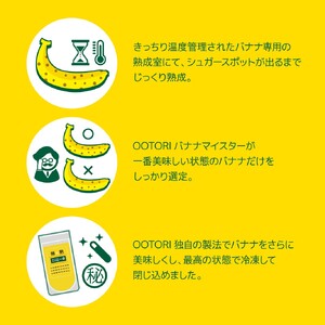 【人気店 新宿OOTORI】極熟★OOTORIバナナの素 100g（10個セット）砂糖不使用 バナナジュース用冷凍バナナ 0033-002-S05