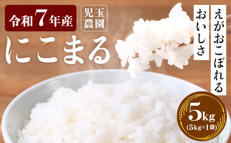 【令和7年産】『児玉農園』 にこまる5kg 5kg×1袋《10月中旬-10月末頃出荷》---sg_kodniko7_j10_r7_13000_5kg---