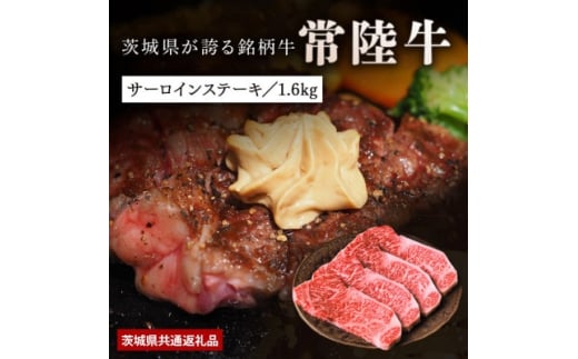 
日山　常陸牛サーロインステーキ1.6kg(200g×8)【1426286】
