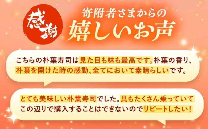 飛騨牛のしぐれ煮や鮎の一夜干しが入った華やか朴葉寿司8個入り / すし スシ 寿司 ほおば寿司 / 恵那市 /　中山道大井宿 寿司幸 [AUBQ002]