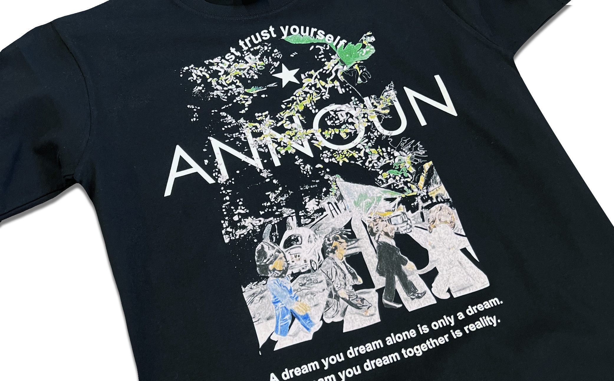 ［ANNOUN］Abbey Road Ｔシャツ | 服 アパレルブランド 絵画 アート コラボレーション アンノウン 福祉 就労支援 就労継続支援B型事業所 アトリエ・アンノウン 埼玉県 越谷市