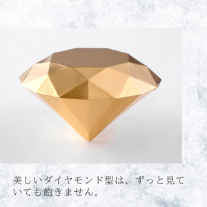純金ダイヤモンド型オブジェ　極上の輝きを纏う芸術品　K24イエローゴールド　純金　金　24K