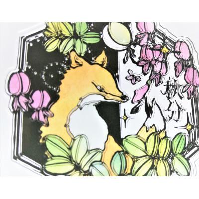 ふるさと納税 川越市 KOEDO川越硝子「切り絵ガラスアート」M(秋分) |  | 01