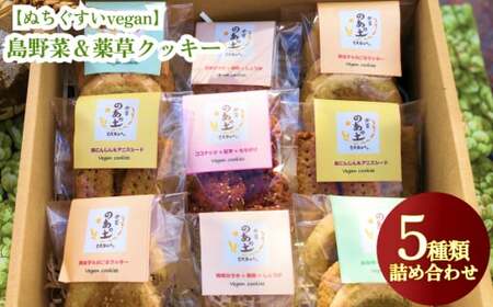 【ぬちぐすいvegan】島野菜と薬草クッキー5種類詰め合わせ
