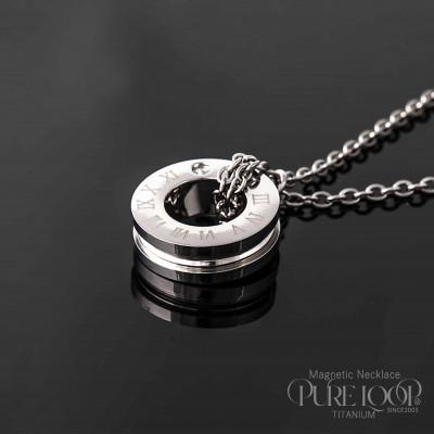 ふるさと納税 東大阪市 管理医療機器　純チタン永久磁気ネックレス　PURE　LOOP　OZ　リングプラチナ　50cm