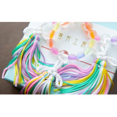 ふるさと納税 京都市 【意匠京念珠板倉】京念珠 数珠屋がつくる 虹色ストラップ |  | 02