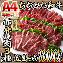 【ふるさと納税】おおいた和牛A4ランク以上！赤身焼肉セット(合計800g・3種) 国産 牛肉 肉 霜降り 低温熟成 A4 和牛 ブランド牛 BBQ 冷凍 大分県 佐伯市【DH234】【(株)ネクサ】