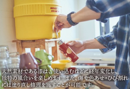 URUSHIPOKETLE　飛鶴デザイン 120ml　溜