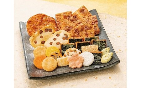 《大人気！やみつきしみかりせん入》さがえ屋煎餅 ６品詰合せギフトセット （化粧箱）【煎餅工房さがえ屋】　012-G-BS004