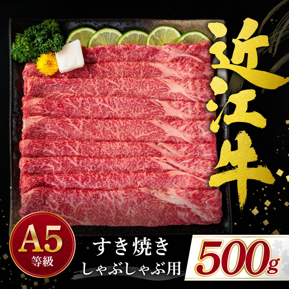 近江牛赤身（すき焼き・しゃぶしゃぶ用）500ｇ　B-G11　有限会社　常松商店