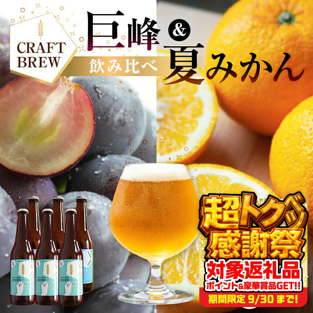 【ふるさと納税】東三河の地産地消にこだわったクラフトビール『DAMONDE』巨峰・夏みかん（2種6本セット） ビール ビールセット 贈答 ギフト お祝い お酒 地ビール 瓶ビール おススメ ギフト プレミアムビール 年内配送 年末配送 麦酒 愛知県 豊橋市
