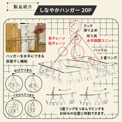 ふるさと納税 可児市 しなやかハンガー20P　 |  | 01