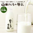 【ふるさと納税】山田さんちの牛乳 900ml×4本 合計3.6L ノンホモ牛乳 成分無調整 牛乳 生乳100％ ミルク 低温殺菌 乳飲料 ドリンク 熊本県 西原村産 冷蔵 送料無料