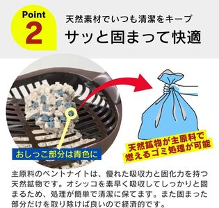 新 あまえんぼ 固まる猫砂 7L×2袋セット _ 固まる 猫砂 7L × 2袋 セット 良質 国産 ベントナイト 優れた吸収力 固化力 気になるニオイ しっかり吸着 処理 簡単 消臭力 抗菌効果 粉立