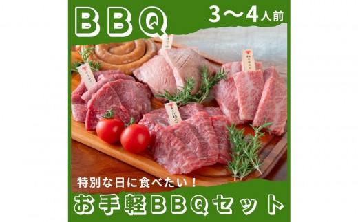 【4月発送】広島牛お手軽BBQセット 3～4人前