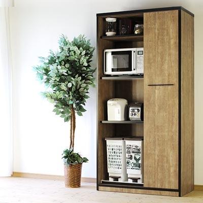 ふるさと納税 大川市 幅92.7cm引き戸食器棚 LA【カラー:レディオーク】 |  | 02