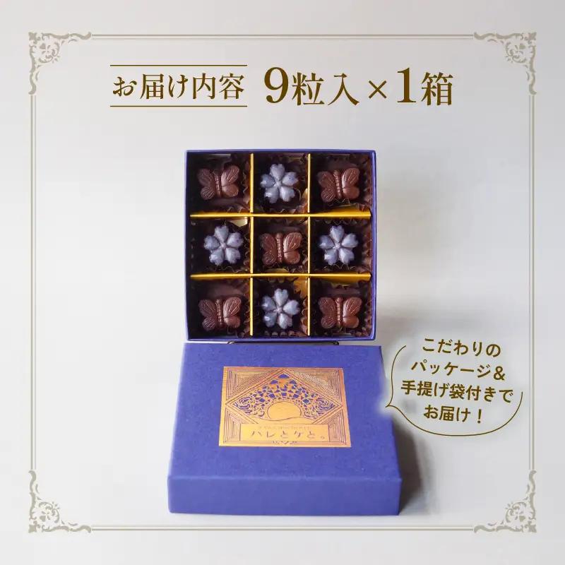 ラベンダー香るローチョコレートギフト 9粒入り フレーバー2種 ご褒美  贈り物 プレゼント バレンタイン ローチョコレート ビーガン ヴィーガン 母の日 ラベンダー ミルク スイーツ お菓子 洋菓子