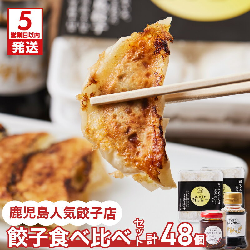 【ふるさと納税】鹿児島人気餃子店のお得な餃子食べ比べセット ふるさと納税 送料無料 鹿児島市 九州 特産品 地域の品 お礼の品 贈り物 プレゼント ギフト お取り寄せ お土産 ぎょうざ 冷凍餃子 冷凍ぎょうざ 肉汁 野菜 やさい 自家製 人気店