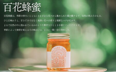 高校の養蜂部時代から養蜂一筋 天然 国産 非加熱 百花 130g×2本 【 長野県 富士見町産 天然100％ 完熟蜜 無添加 自然の香りとコク 上野養蜂園 自然派 健康志向 お取り寄せ 高級 贈答用 