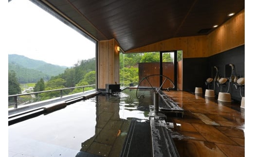 【名栗温泉 大松閣】翆明館1泊2食付ペア宿泊券　HNNG002