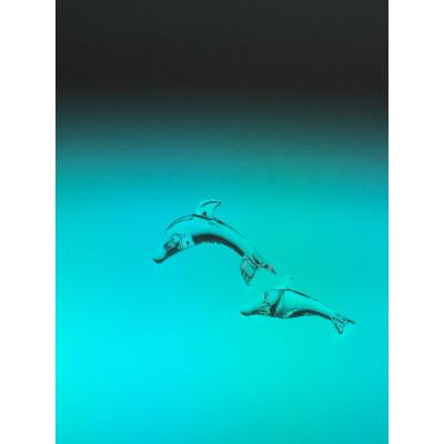 ふるさと納税 東村山市 ガラスのイルカ 親子セット