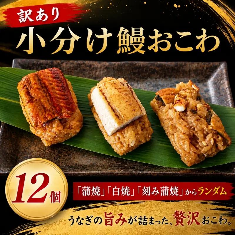 訳あり うなぎ 小分けおこわ 12個  京都鰻割烹まえはら監修 愛知県三河一色産 鰻おこわ 鰻