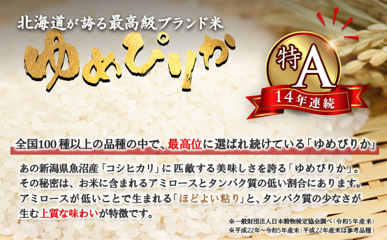 【令和7年度産】ゆめぴりか精米 (10kg)【11070】 単品（10kg）