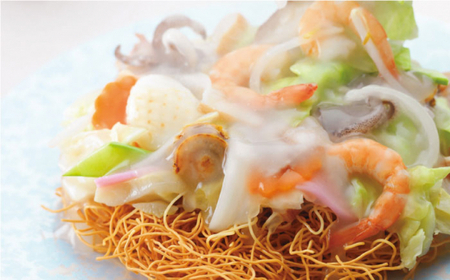 【具材付き】長崎皿うどん　4人前　贈答用＜みろく屋＞ [QBP053] [QBP053]