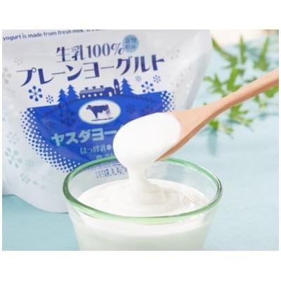 ふるさと納税 阿賀野市 【5ヶ月定期便】ヤスダヨーグルト パウチタイプ プレーン 600g×4個 アレンジ名人セットA |  | 01