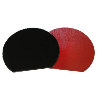 ふるさと納税 海南市 半月盆【36cm】リバーシブルランチョンマット黒塗・裏朱塗