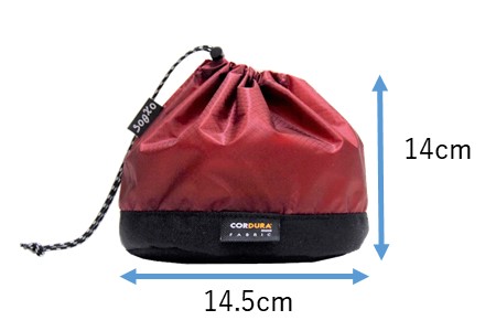 [R201] oxtos CORDURA フォールディングカップケース 【エンジ】