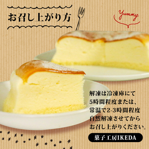 チーズケーキ 5号サイズ ( チーズスフレ)バスクチーズケーキ スイーツ クリームチーズ  おいしい 美味しい あっさり しっとり お土産 老舗 お年寄り 家庭用  誕生日 母の日 父の日 こどもの日