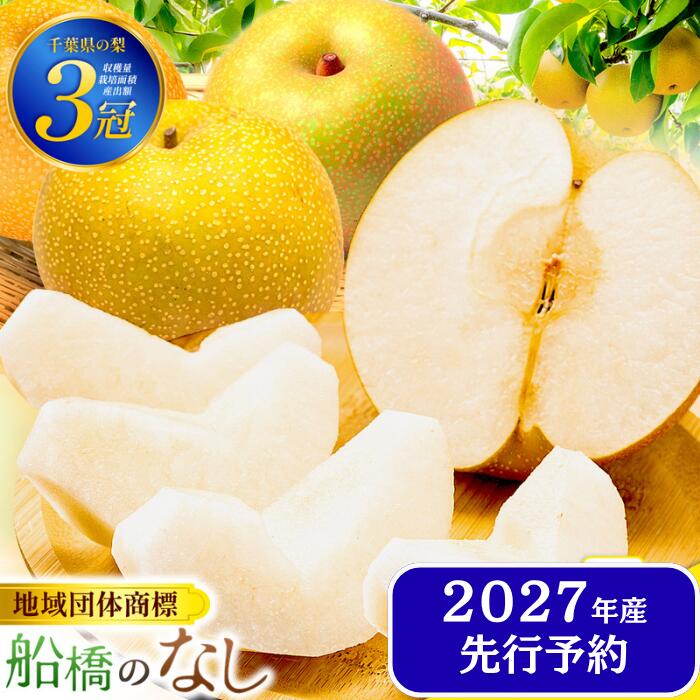 【ふるさと納税】先行予約 梨 なし 船橋のなし 幸水 豊水 秋麗 5kg おすすめ 千葉県 2027年発送 ※お届け日指定不可 い志い農園 予約