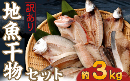 【訳あり干物】室戸産 地魚 干物 3kg
