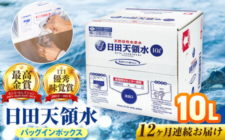【全12回定期便】日田天領水 10L×1箱 /  水 水 水 水 水 水 / 日田市 / グリーングループ株式会社[AREG054]