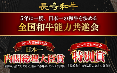 【3回定期便】長崎和牛ハンバーグ6個[ECS006] 和牛ハンバーグ 定期便