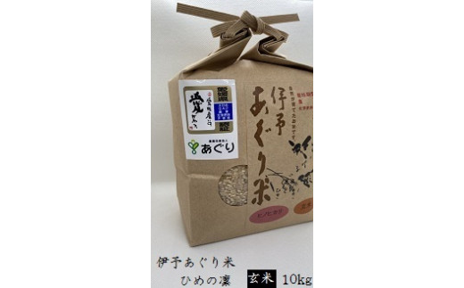 
★令和５年産をお届けします！！★農薬・化学肥料不使用　伊予あぐり米「ひめの凜」（玄米10ｋｇ）
