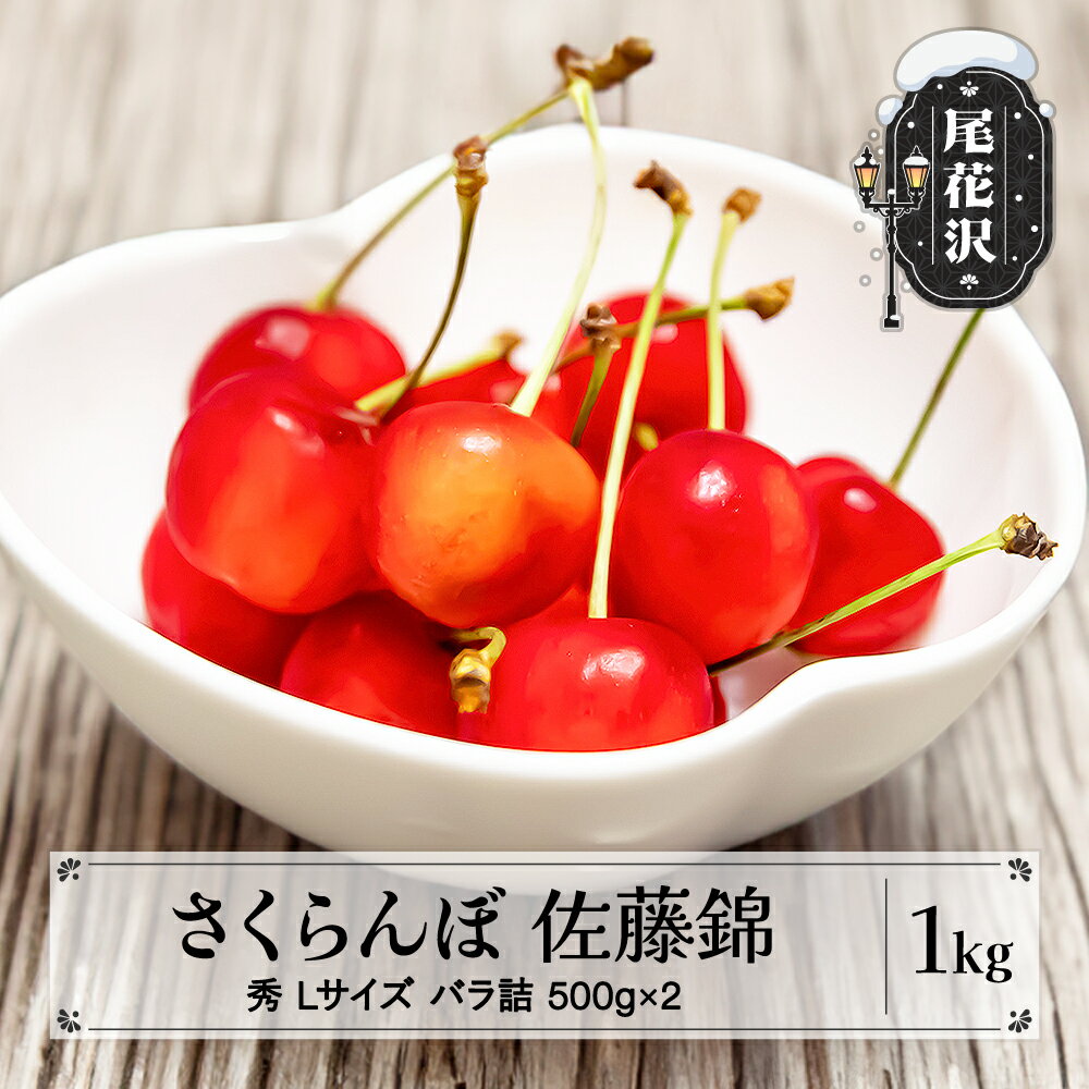 【ふるさと納税】先行予約 さくらんぼ 佐藤錦 1kg(500g×2) Lサイズ 秀品 バラ詰 2026年産 山形県産 sb-snbsx1000