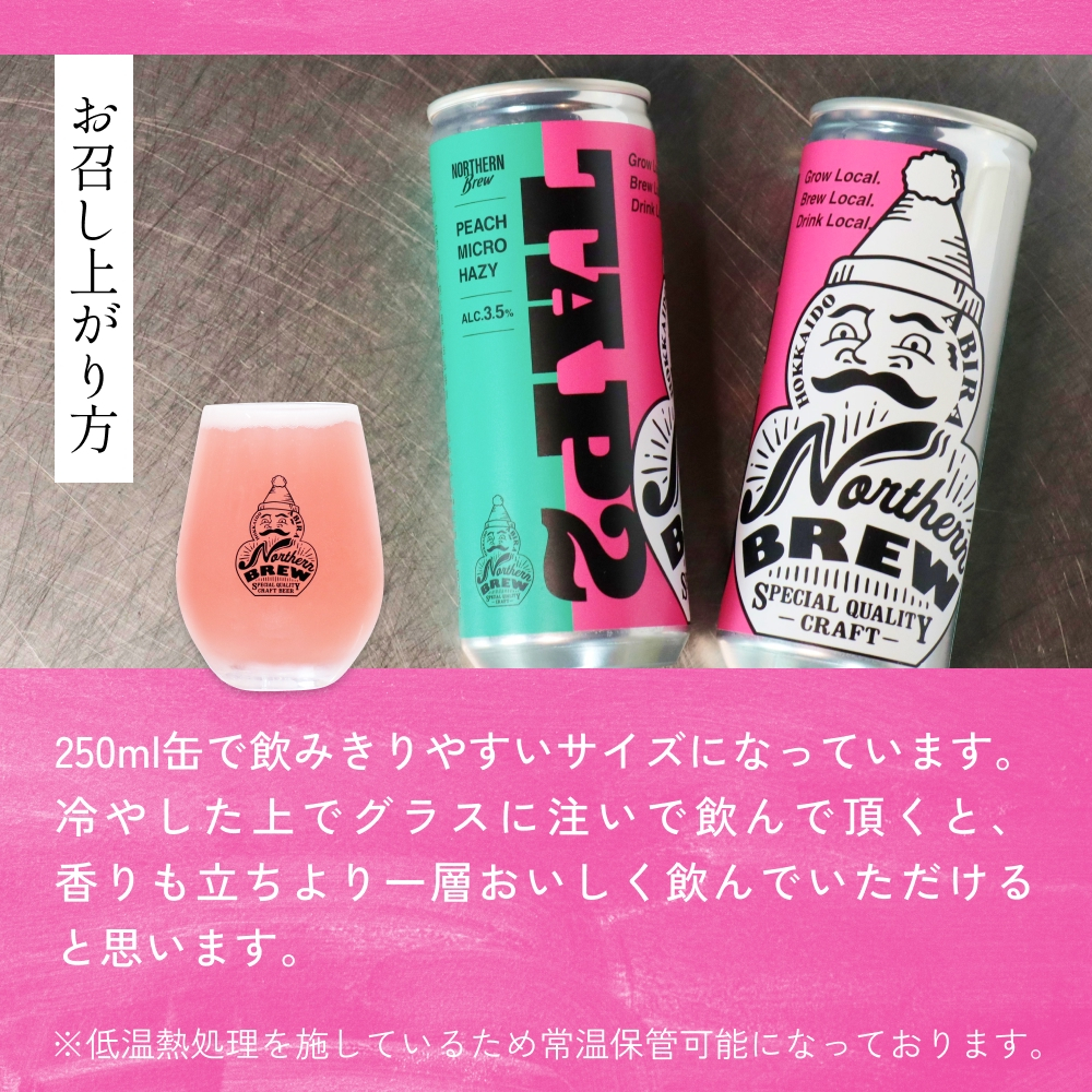 クラフトビール 250ml×12本 NORTHERN BREW ＜TAP2(PEACH MICRO HAZY)＞