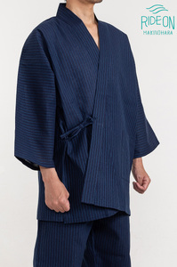 作務衣 しじら刺子（よろけ調） 作務衣　榛地織物