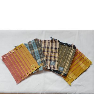 ふるさと納税 丹波篠山市 丹波木綿　コースター5枚組