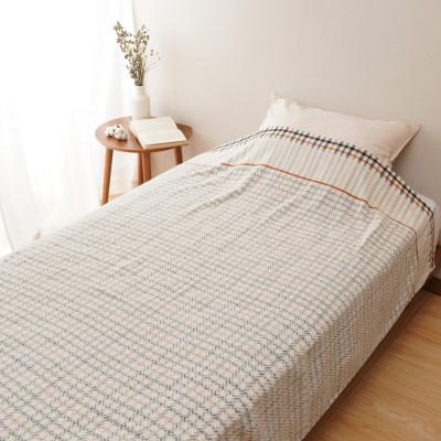 ふるさと納税 泉大津市 【日本一の毛布の町】DAKS House checkタオルケット　シングル　ギフト箱入り