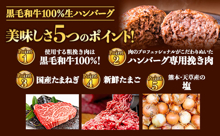 ハンバーグ 大容量 10個 クール便 黒毛 和牛 100% 生ハンバーグ 《30日以内に出荷予定(土日祝除く)》 黒毛和牛 冷凍 牛肉 牛 ビーフ ハンバーグ 牛肉100% 黒毛和牛ハンバーグ