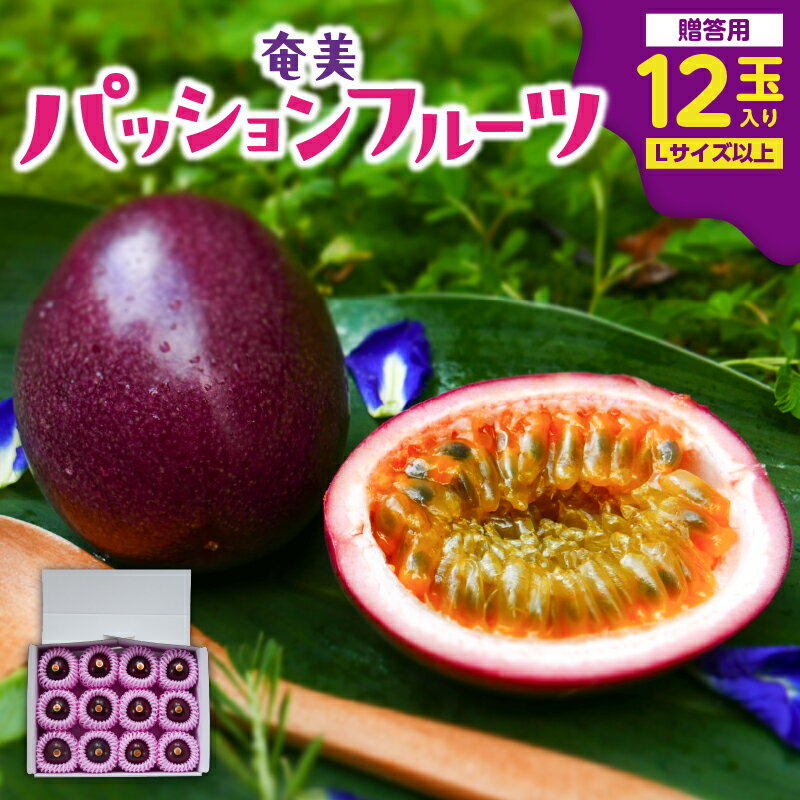 【ふるさと納税】 奄美 パッションフルーツ 贈答用 12玉入り パッション フルーツ 果物 南国 デザート 贈答 期間限定 限定 自然 美味しい カクテル ヨーグルト サラダ Lサイズ orietty's farm ふるさと納税 鹿児島 奄美市 おすすめ ランキング プレゼント ギフト