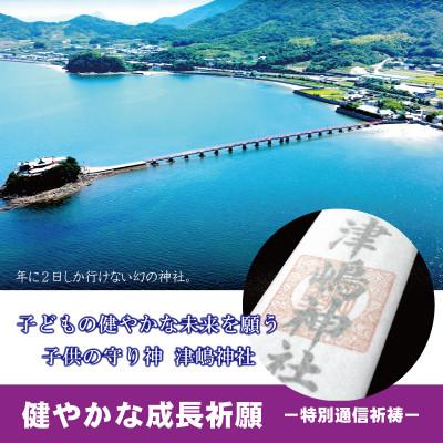 ふるさと納税 三豊市 【小児守護神 津嶋神社】特別通信祈祷『子どもの健やかな成長を願う』授与品:御神札・御守・撤饌・証明書