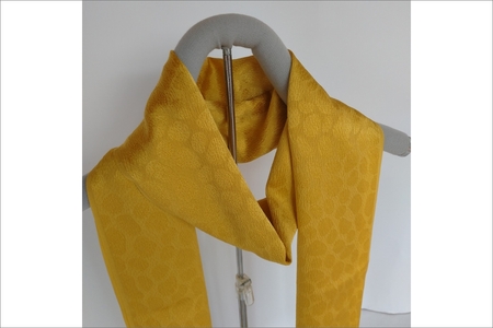 丹後ちりめん シルク・ストール（イエロー）