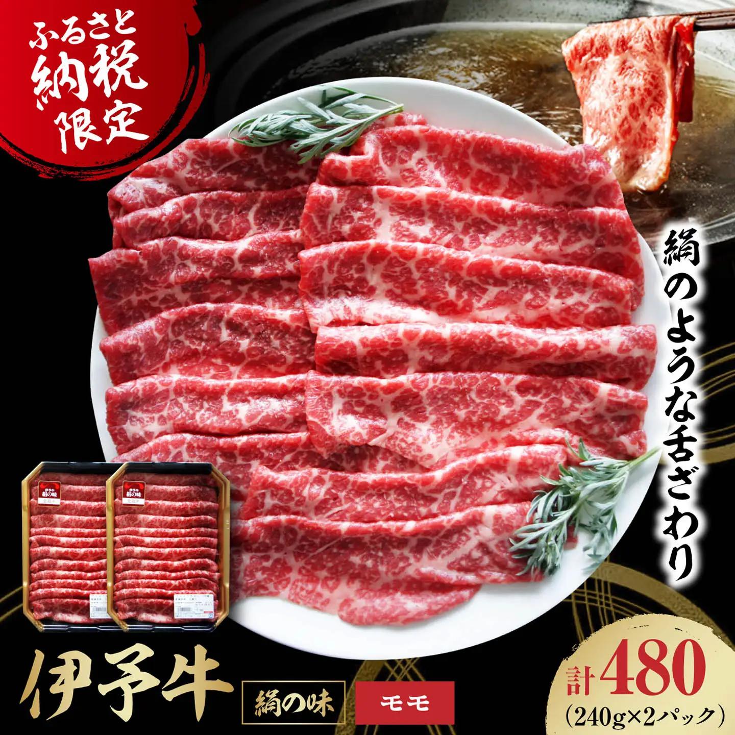 伊予牛 480g モモ 牛しゃぶ [AGAB002] シャブシャブ用