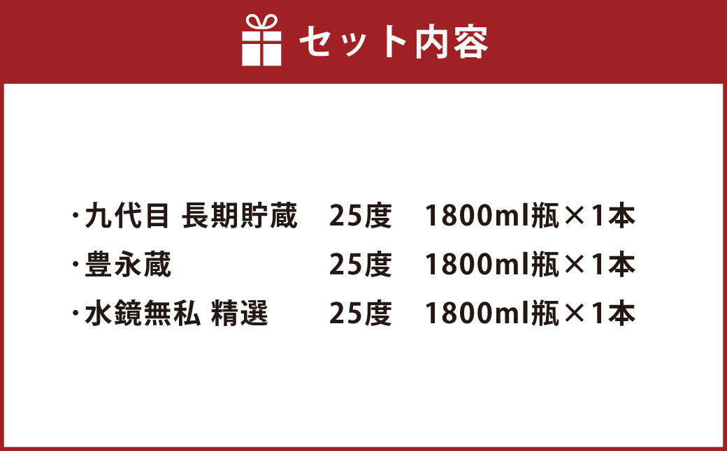 熊本の銘店がオススメする熊本県産酒こだわり球磨焼酎(米) 1800ml 3本セット②