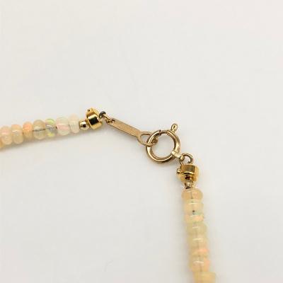 ふるさと納税 甲府市 K18 エチオピア産オパール　ペンダントトップ付きネックレス　YF-09 |  | 02